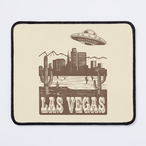 Item preview, Retro Las Vegas UFO Desert Skyline designed and sold by Mystikos Art.