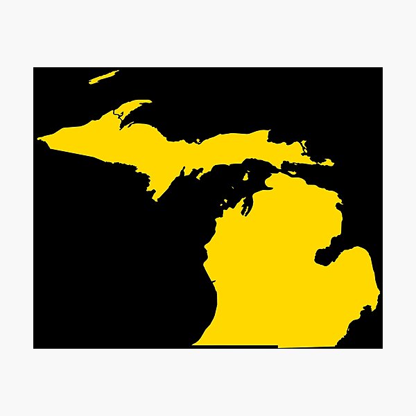 Item preview, Yellow Michigan Design designed and sold by PhilbonianDezin.