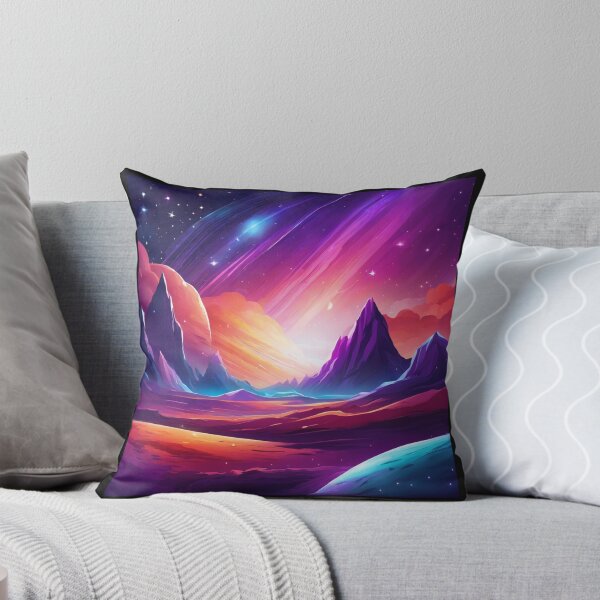 Item preview, Outerspace Landscape in Vibrant Colors designed and sold by Niko Pantele.