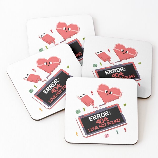 Item preview, Error 404 Love Not Found Pixel Art designed and sold by Taans-Creation.