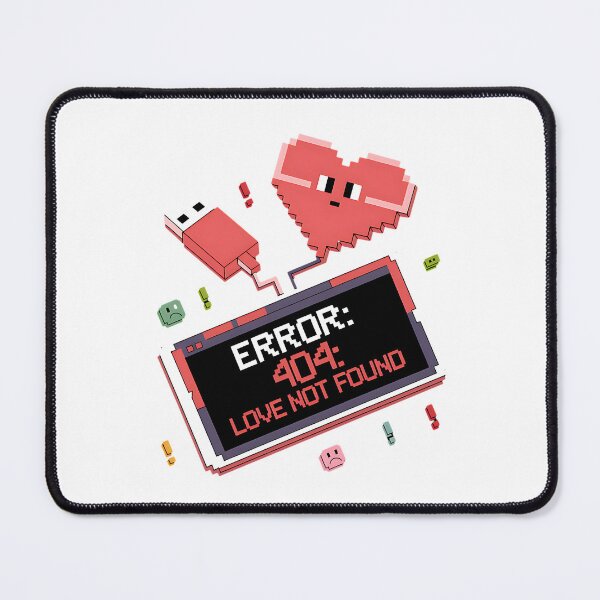 Item preview, Error 404 Love Not Found Pixel Art designed and sold by Taans-Creation.