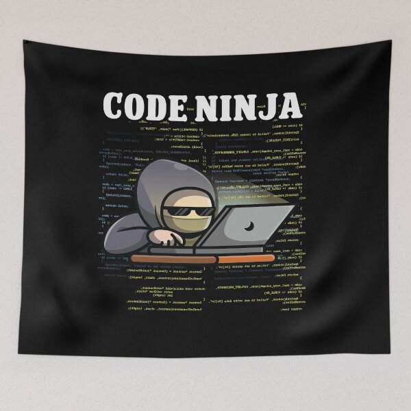 Item preview, Code Ninja Cool Computer Programmer Art Web Coding Geek designed and sold by Dressed For  Duty.
