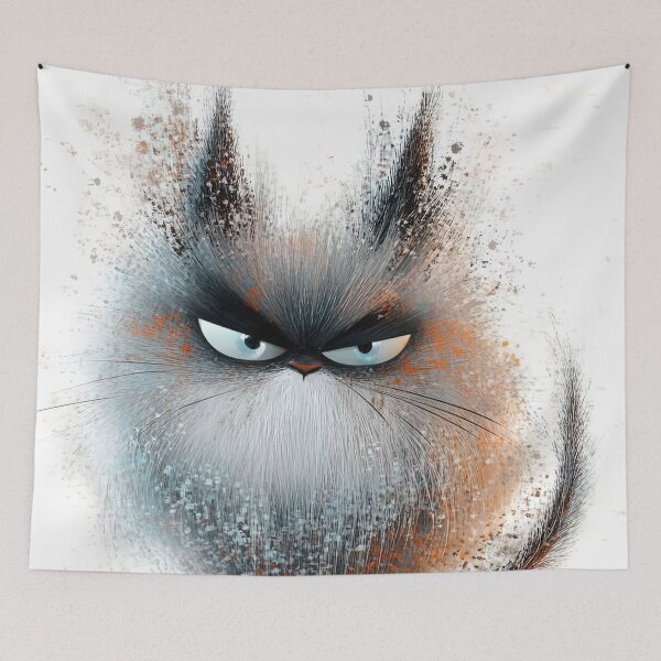 Item preview, "Furry Fury: The Grumpy Cat" designed and sold by bloorose.