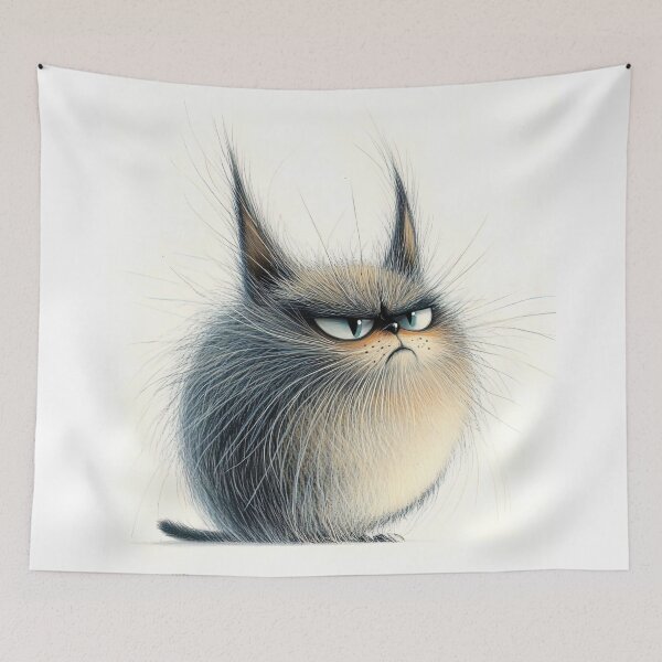Item preview, "The Fluffy Grump" designed and sold by bloorose.
