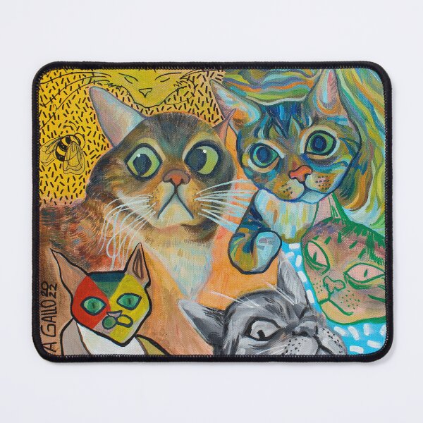 Item preview, Six cats in 6 art styles of all times designed and sold by NataGallo.