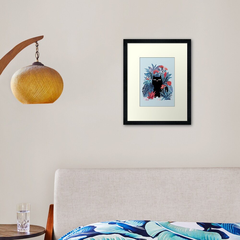 den Aloha-Geist genießen.
Dies ist die blaue Version.
Überprüfen Sie mein Portfolio für die tropische Version! Gerahmter Kunstdruck