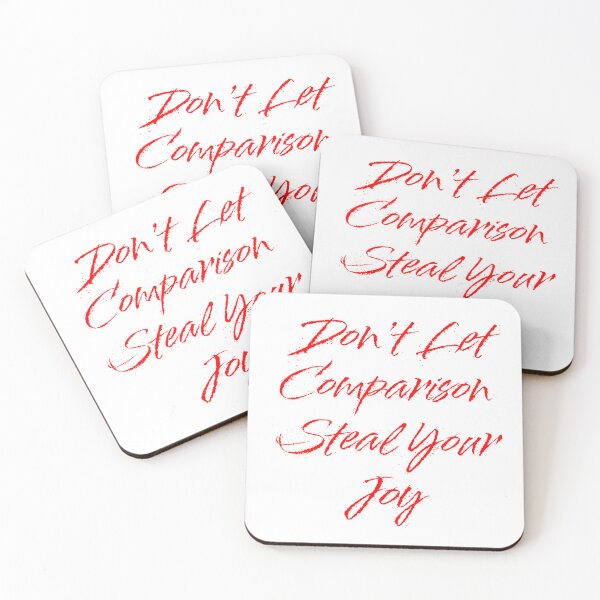 Item preview, Don't Let Comparison Steal Your Joy - Red Text designed and sold by FABOArt.