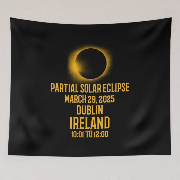 Item preview, Partial Solar Eclipse 29 March 2025 Dublin Ireland designed and sold by 87-Aesthetics.