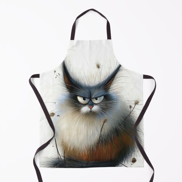 Item preview, "The Fluffy Grump: A Whimsical Portrait" designed and sold by bloorose.