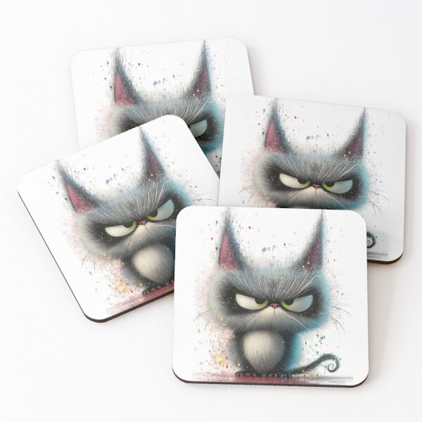 Item preview, "The Grumpy Feline" designed and sold by bloorose.