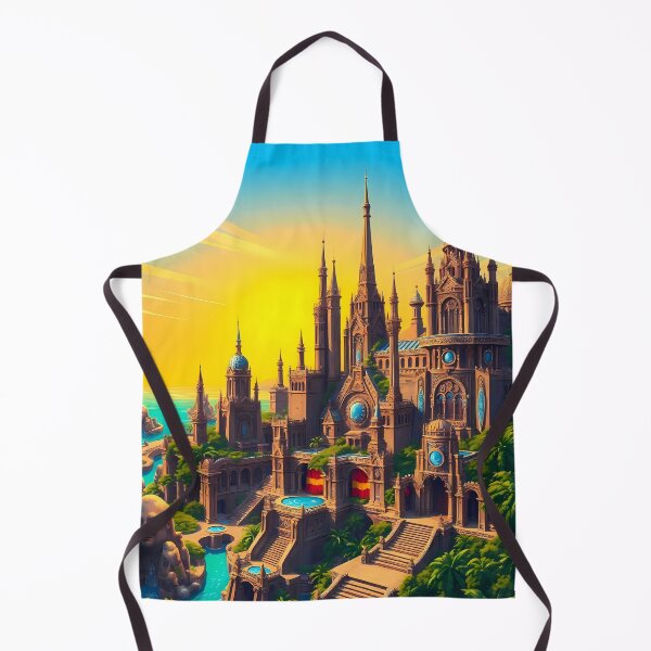 Item preview, Mystical Castles Vibrant Cityscapes Fantasy Architecture Landscapes Ancient designed and sold by ART ATTACK ZONE.