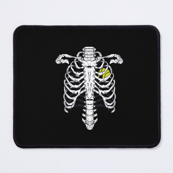 Item preview, Softball Heart Skeleton Rib Cage Halloween Sports Lover designed and sold by Dressed For  Duty.