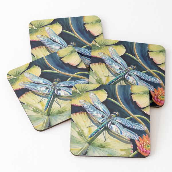 Item preview, Dragonfly watercolor painting  designed and sold by Courtney Croxall.