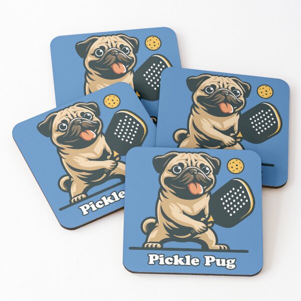 Item preview, Pickle Pug Canine Playing Pickleball Funny Doggo designed and sold by d247.