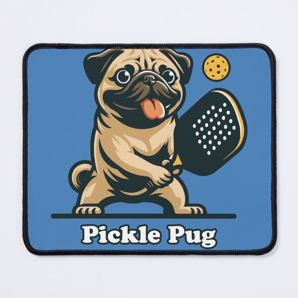 Item preview, Pickle Pug Canine Playing Pickleball Funny Doggo designed and sold by d247.