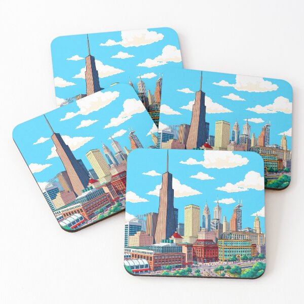 Item preview, Colorful City Vibrant Cityscapes Fantasy Architecture Landscapes Ancient designed and sold by ART ATTACK ZONE.