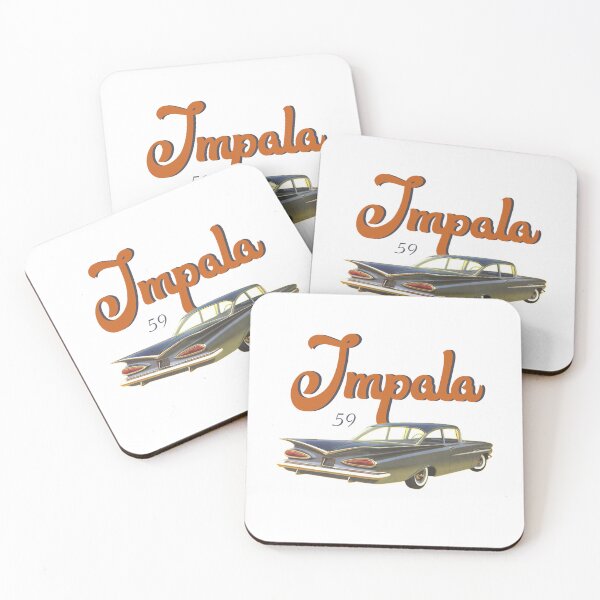 Item preview, 1959 Impala navy & orange shirt designed and sold by cicadaadams.