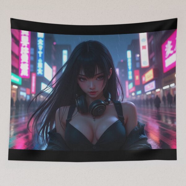 Item preview, Phonk Beats and Cyberpunk Streets Girl designed and sold by brendanre.