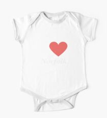 I Love Norfolk - Gift for Proud Virginian From Norfolk Virginia VA One Piece - Short Sleeve