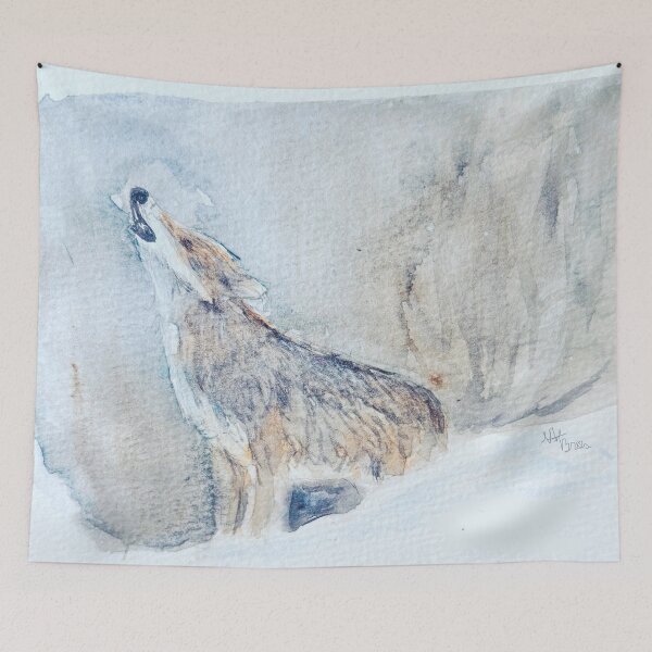 Item preview, Wolf Howling in the Moonlight designed and sold by NathBros.