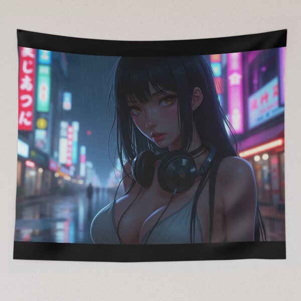 Item preview, Phonk Beats and Cyberpunk Streets Girl designed and sold by brendanre.