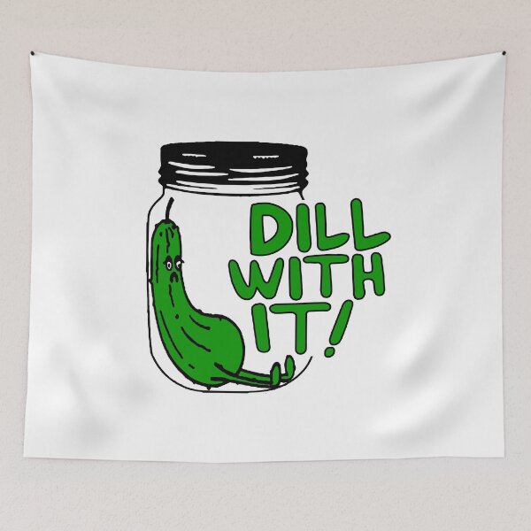 Item preview, Dill With It; Pickle;  designed and sold by StickerApe.