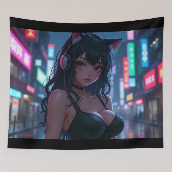 Item preview, Phonk Beats and Cyberpunk Streets Girl designed and sold by brendanre.