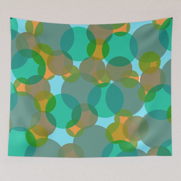 Item preview, Orange & Blue Circles designed and sold by DefayDesigns.