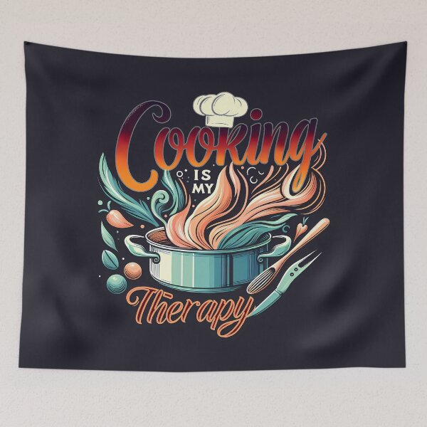 Item preview, Cooking Is My Therapy designed and sold by maxmaj.