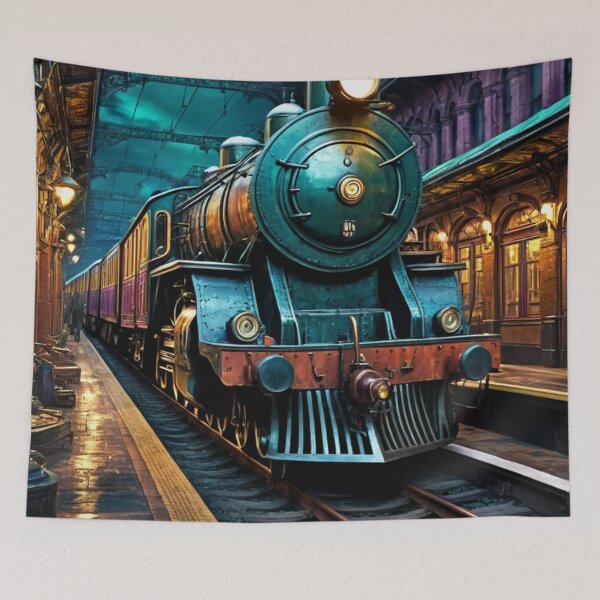 Item preview, Railroad Train Station designed and sold by TheDarkWardrobe.
