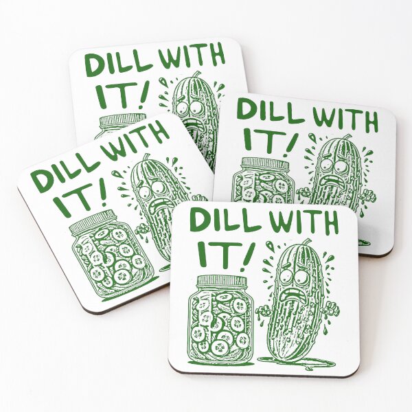 Item preview, Dill With It; Pickle;  designed and sold by StickerApe.