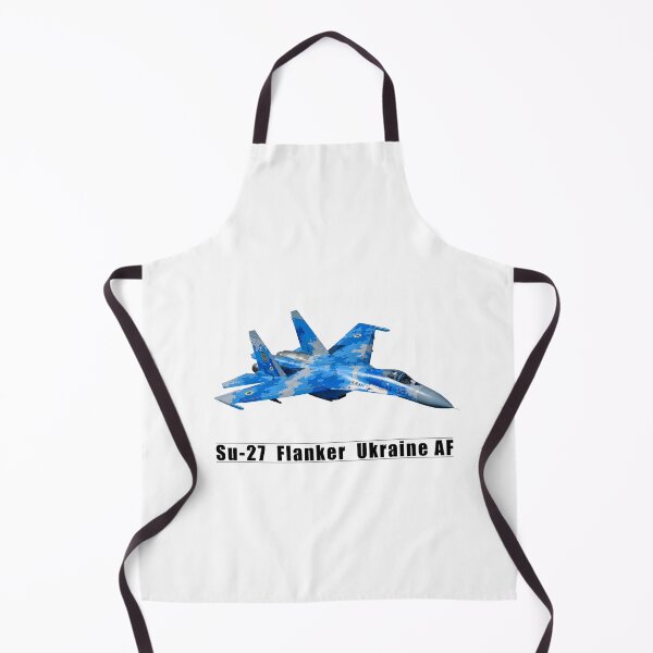 Item preview, Copie de Top view of an Ukrainian Su-27 Flanker Fighter Jet Flying Towards The Right designed and sold by blindphotog.