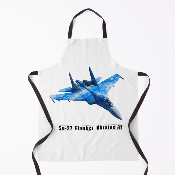 Item preview, Top view of an Ukrainian Su-27 Flanker Fighter Jet Flying Towards The Right designed and sold by blindphotog.