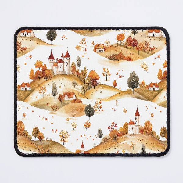 Item preview, Autumn Castles - Orange, Red and Green designed and sold by AquarellesWorks.