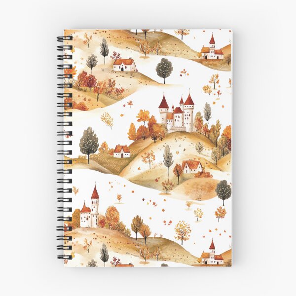 Item preview, Autumn Castles - Orange, Red and Green designed and sold by AquarellesWorks.