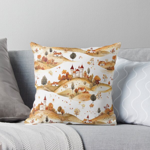 Item preview, Autumn Castles - Orange, Red and Green designed and sold by AquarellesWorks.