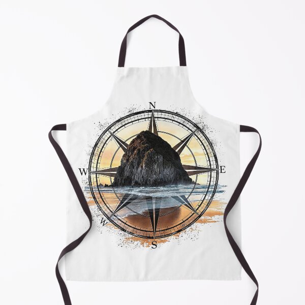 Item preview, Cannon Beach Sunset Compass Rose - Iconic Haystack Rock - Coastal Vibes Design designed and sold by H Jonas.