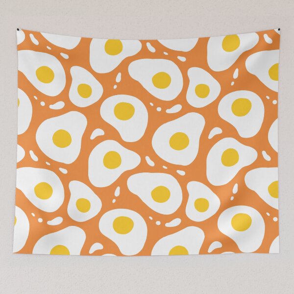 Item preview, Fried Eggs on Orange designed and sold by OneBluePlatypus.