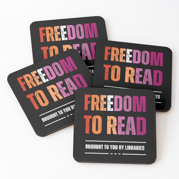 Item preview, Freedom to Read - Lesbian Flag designed and sold by ALIA Merchandise.