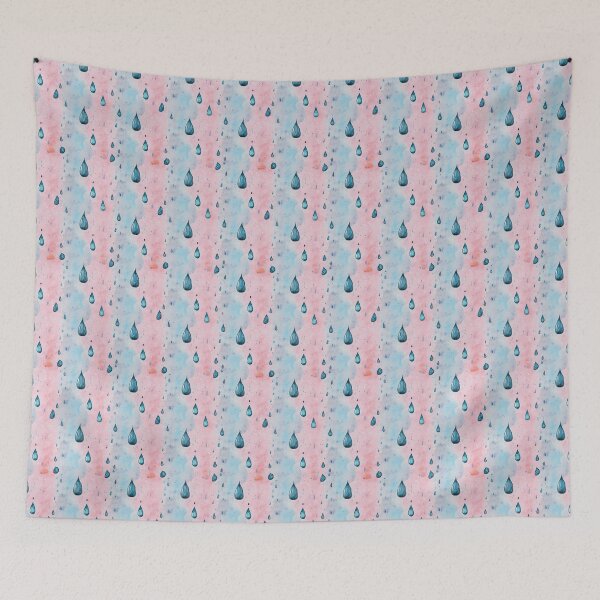 Item preview, Vibrant Watercolor Raindrops on Pastel Canvas designed and sold by Vibes To VIsual.