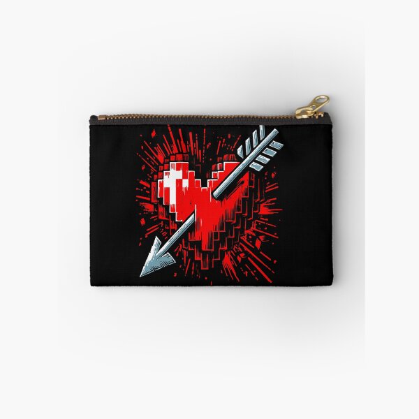 Item preview, Pixelated Heart with Arrow | 8-Bit Retro Love Design designed and sold by Tabu Touch.