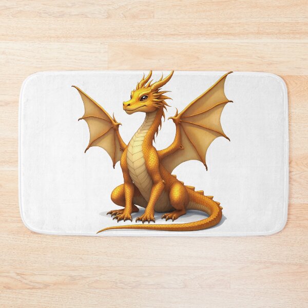 Item preview, Golden Dragon Fantasy Art – Mystical Creature designed and sold by Artificial Craft.