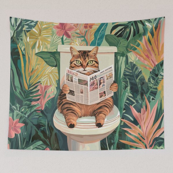 Item preview, Cat In The Toilet designed and sold by Rtymer.