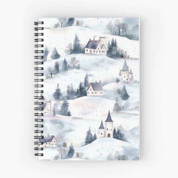 Item preview, Winter Castles - Purple, White and Green designed and sold by AquarellesWorks.