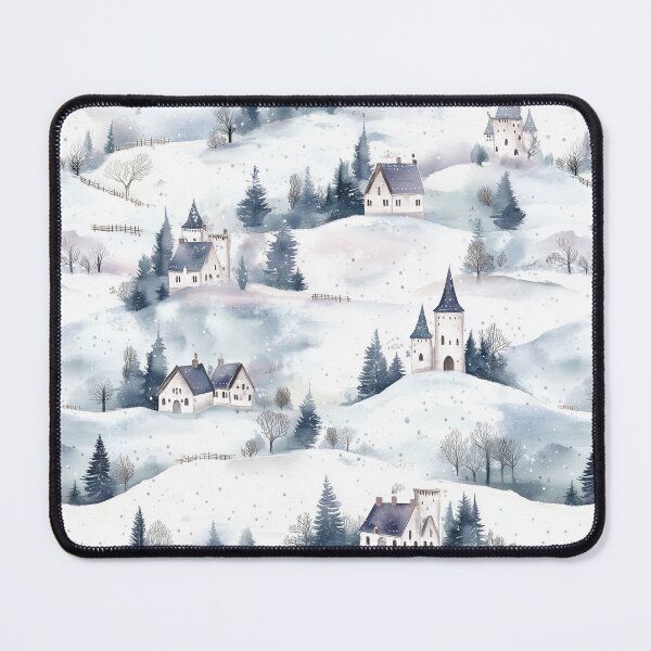 Item preview, Winter Castles - Purple, White and Green designed and sold by AquarellesWorks.
