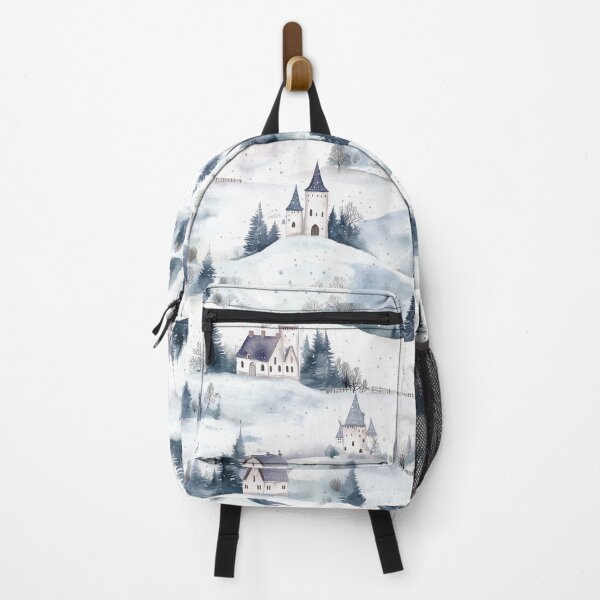 Item preview, Winter Castles - Purple, White and Green designed and sold by AquarellesWorks.