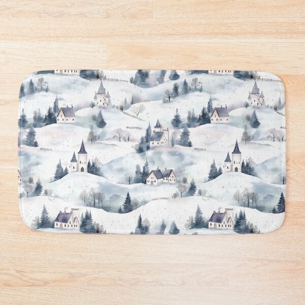 Item preview, Winter Castles - Purple, White and Green designed and sold by AquarellesWorks.