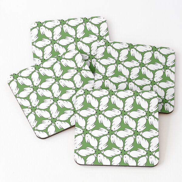 Item preview, bunnies on green designed and sold by OneBluePlatypus.