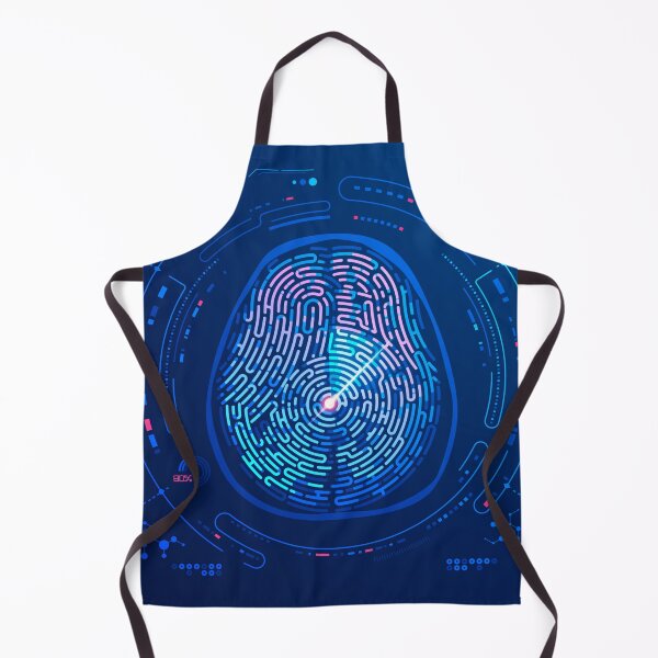 Item preview, neuroscience MRI scan technology brain shape fingerprint pattern medical interface designed and sold by NiamLab.