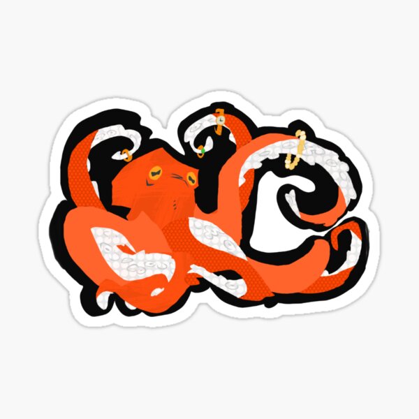 Item preview, Dangly Octopus - ideal for stickers designed and sold by lunarmints.